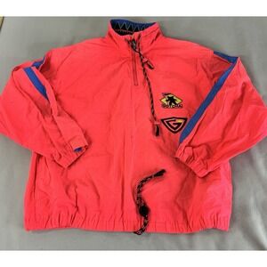 Gotcha Vintage Pull Over Long Sleeve Qrtr Zip Men's Windbreaker Sz Medium Y2K